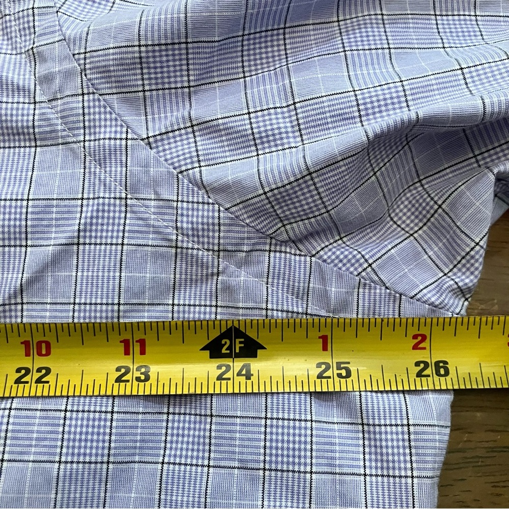 Ralph Lauren‎ Shirt Mens Size XL Button Up Plaid Long Sleeve White Blue Pony - Picture 5 of 9